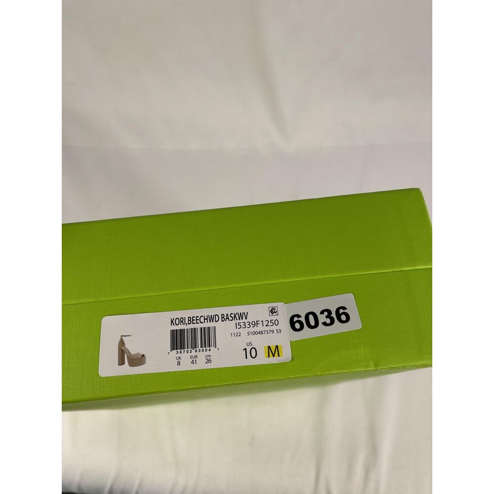 $160 Sam Edelman Kori Platform Shoes Women's SZ 10 Beechwood Bask Slide Sandals - Picture 10 of 11